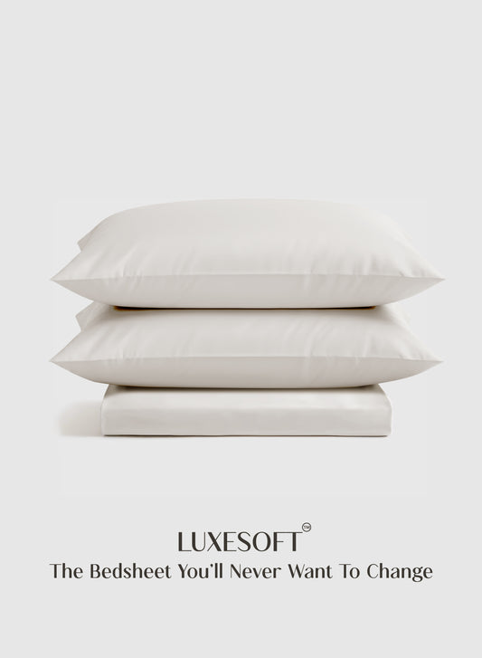 Home Crayons LuxeSoft™ Double Bedsheet Set | Oversized King | Includes 2 Pillow Covers & 2 Cushion Covers | Morning Glory