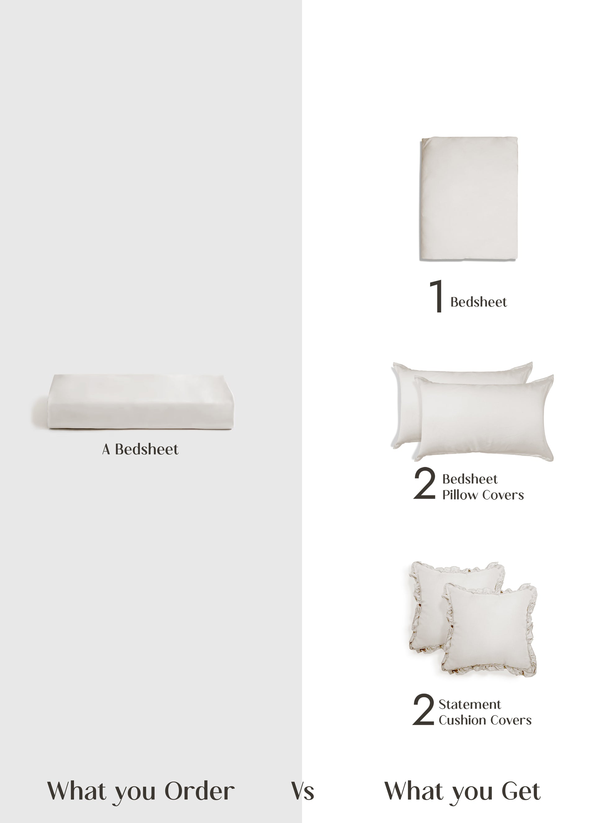 Home Crayons LuxeSoft™ Double Bedsheet Set | Oversized King | Includes 2 Pillow Covers & 2 Cushion Covers | Morning Glory