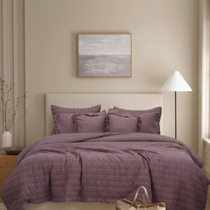 Home Crayons CloudTouch™ 8-Piece Bedding Set | Complete Bedroom Makeover in One Set | Mulberry