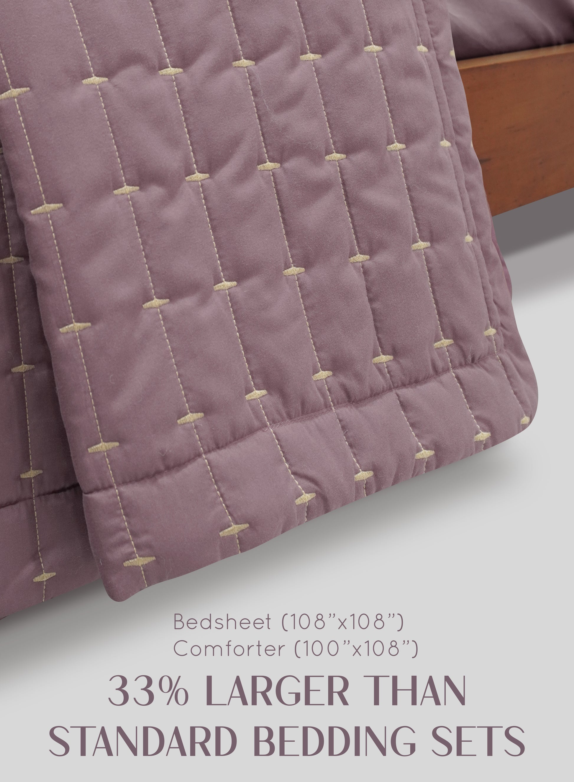 Home Crayons CloudTouch™ 8-Piece Bedding Set | Complete Bedroom Makeover in One Set | Mulberry