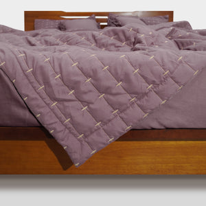 Home Crayons CloudTouch™ Comforter Set | All-Season | 33% Oversized | Includes 2 Pillow Covers & 2 Cushion Covers | Mulberry