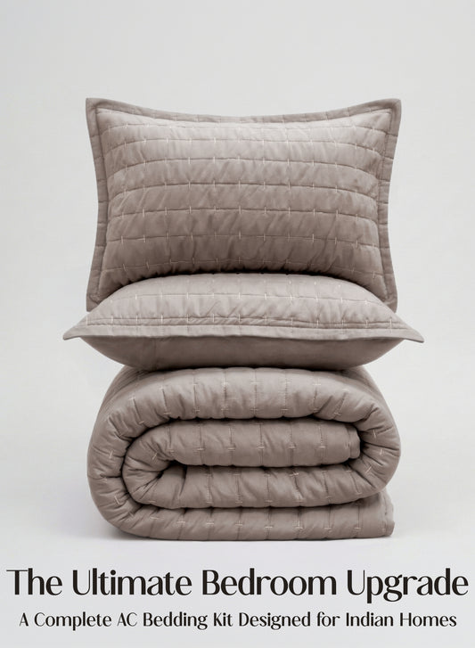 Home Crayons CloudTouch™ 8-Piece AC Bedding Set | Complete Bedroom Upgrade in One Set | Latte Crème