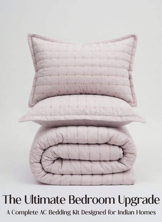 Home Crayons CloudTouch™ 8-Piece AC Bedding Set | Complete Bedroom Upgrade in One Set | Sakura Blush