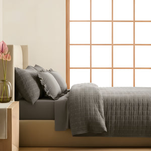 Home Crayons CloudTouch™ 5-Piece AC Comforter Set | 33% Oversized | Includes 2 Pillow & 2 Cushion Covers | Smoked Coffee