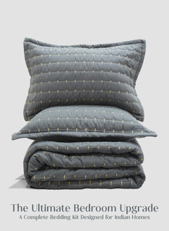 Home Crayons CloudTouch™ 8-Piece Bedding Set | Complete Bedroom Makeover in One Set | Pebble Gray