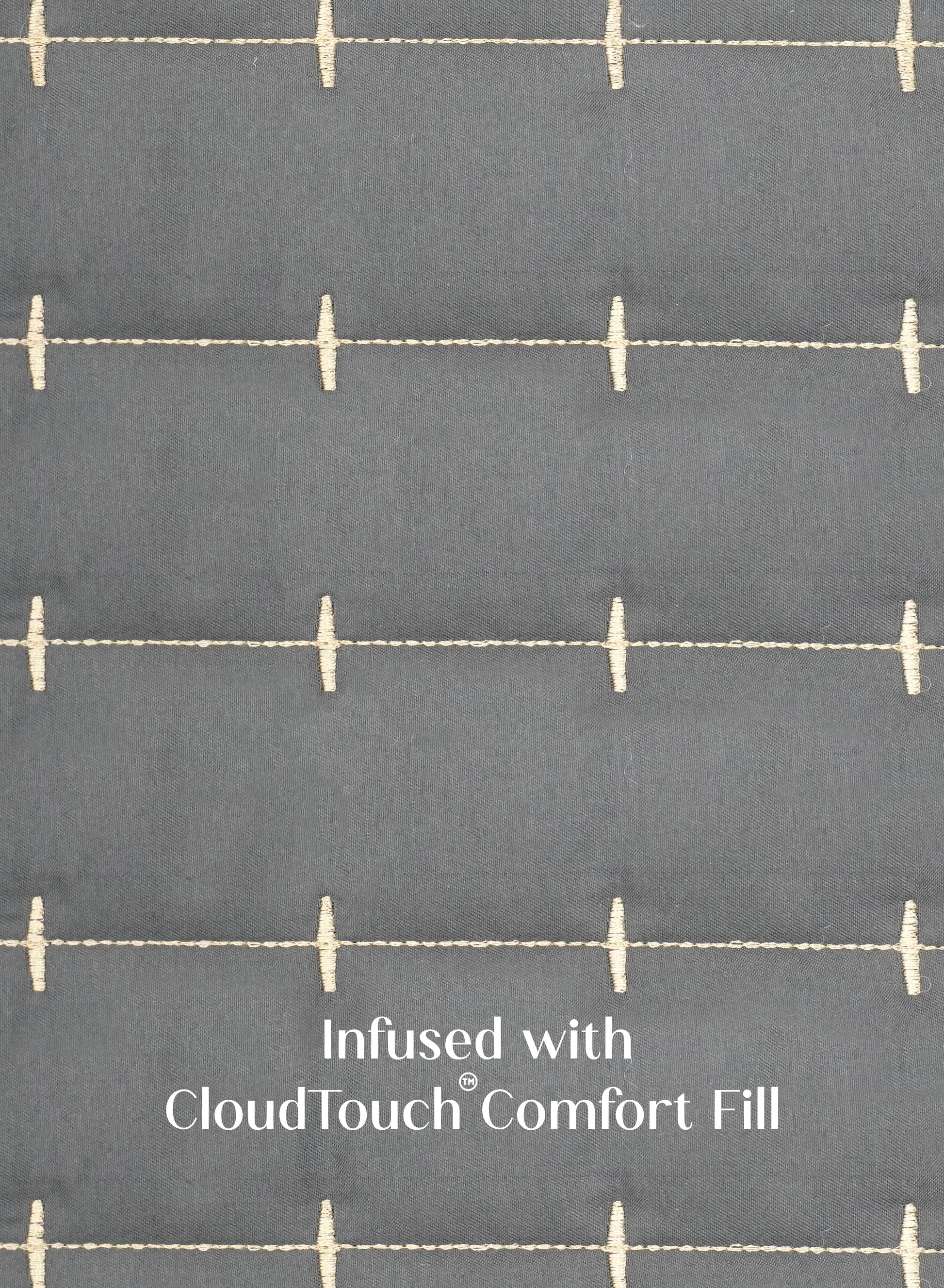 Home Crayons CloudTouch™ 8-Piece Bedding Set | Complete Bedroom Makeover in One Set | Pebble Gray