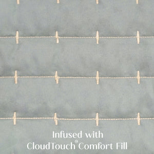 Home Crayons CloudTouch™ Comforter Set | All-Season | 33% Oversized | Includes 2 Pillow Covers & 2 Cushion Covers | Pale Pistachio