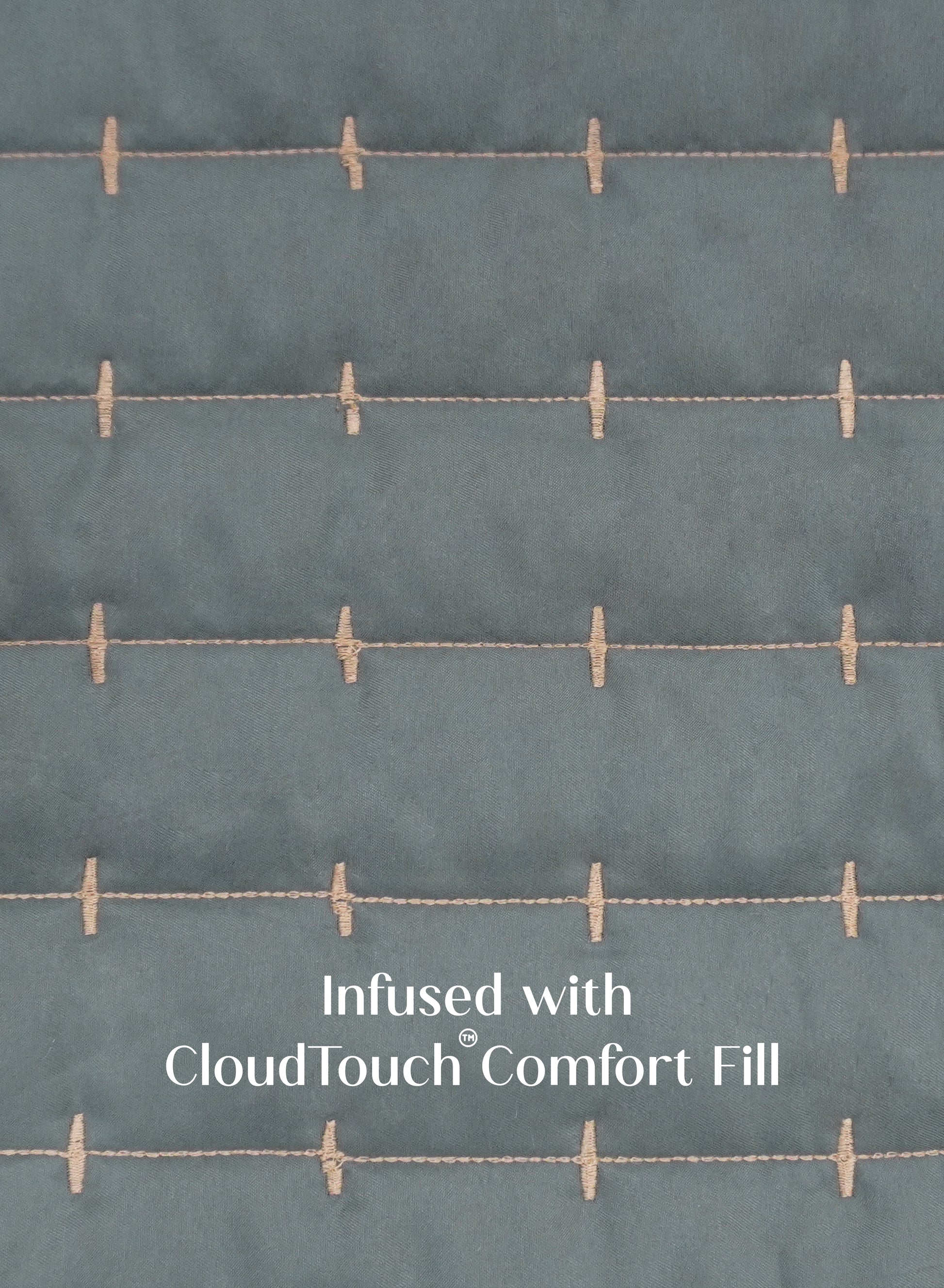 Home Crayons CloudTouch™ 8-Piece Bedding Set | Complete Bedroom Makeover in One Set | Sage Blue