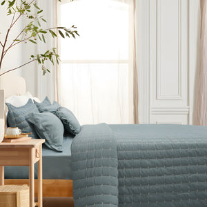 Home Crayons CloudTouch™ 8-Piece Bedding Set | Complete Bedroom Makeover in One Set | Sage Blue