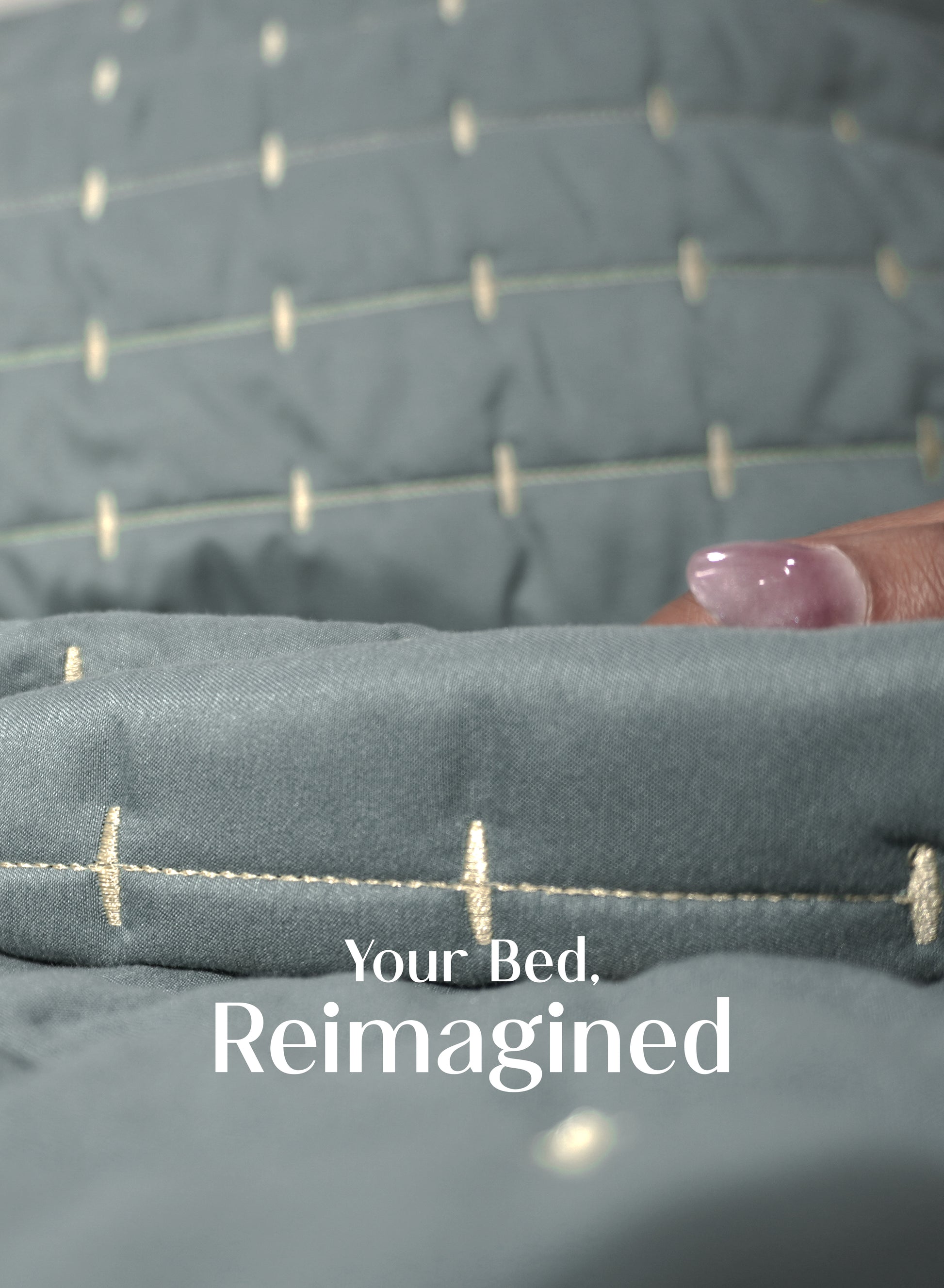 Home Crayons CloudTouch™ 8-Piece Bedding Set | Complete Bedroom Makeover in One Set | Sage Blue