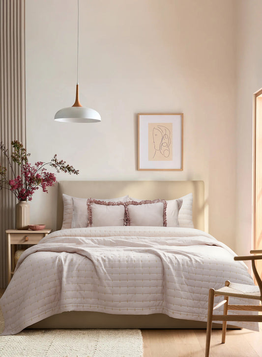 Home Crayons CloudTouch™ 8-Piece Bedding Set | Complete Bedroom Makeover in One Set | Sakura Blush