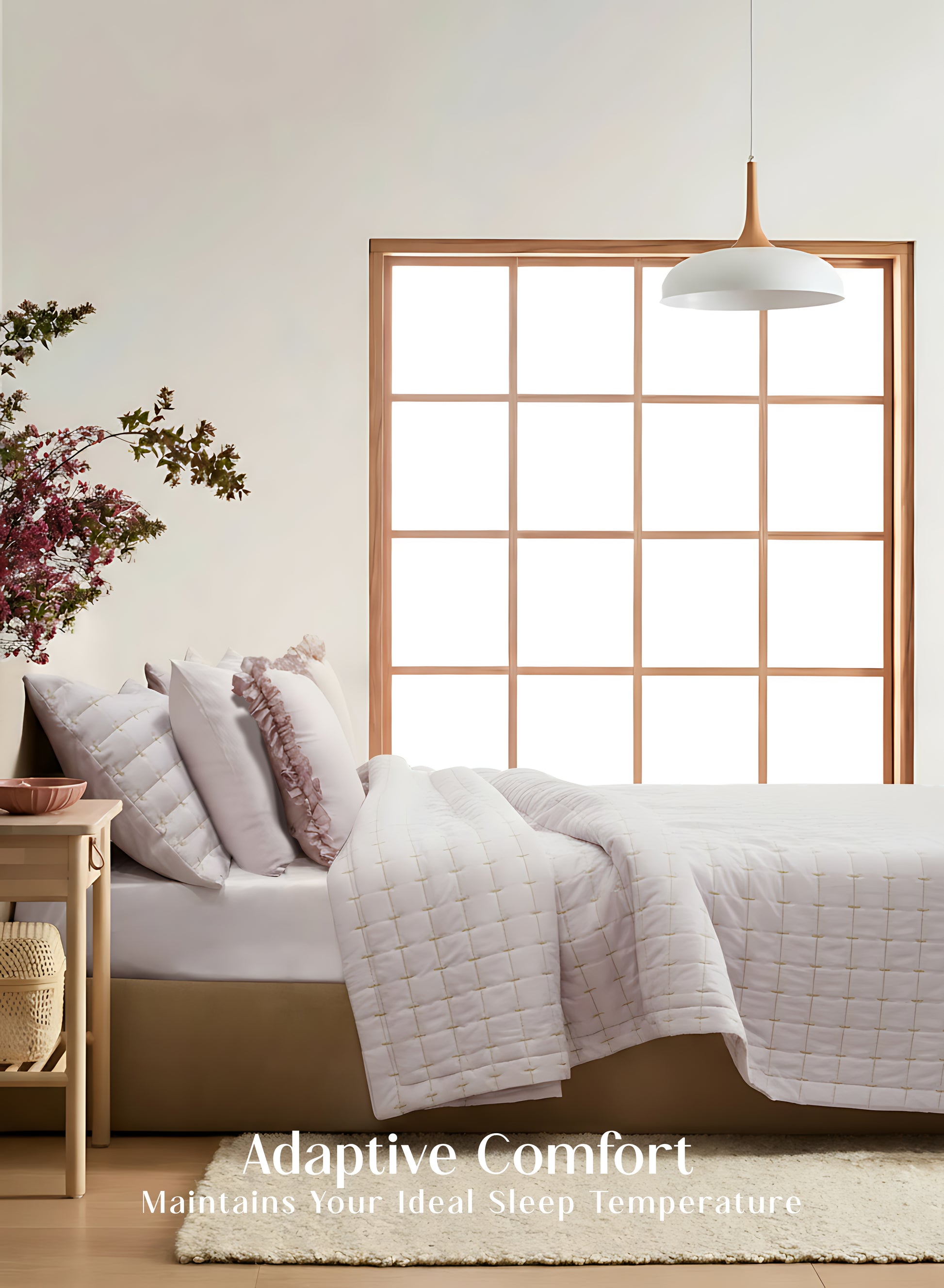 Home Crayons CloudTouch™ 8-Piece Bedding Set | Complete Bedroom Makeover in One Set | Sakura Blush