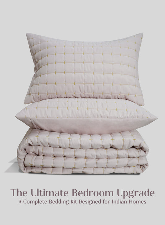 Home Crayons CloudTouch™ 8-Piece Bedding Set | Complete Bedroom Makeover in One Set | Sakura Blush