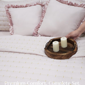 Home Crayons CloudTouch™ 8-Piece Bedding Set | Complete Bedroom Makeover in One Set | Sakura Blush