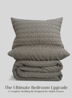 Home Crayons CloudTouch™ 8-Piece Bedding Set | Complete Bedroom Makeover in One Set | Smoked Coffee