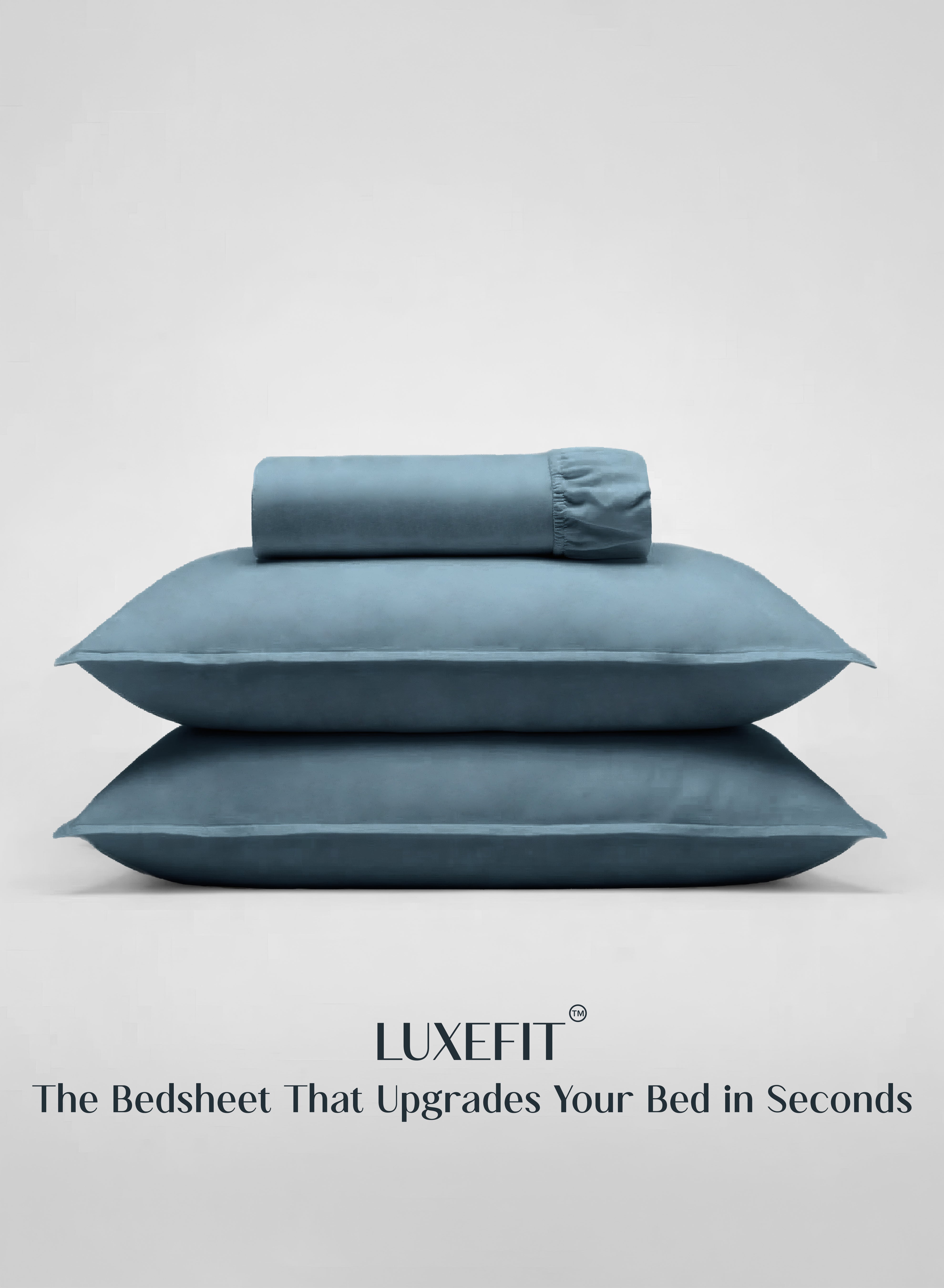 LuxeFit™ Fitted Bedsheet Set | Perfect Fit for Queen & King Mattresses | Tropical Teal