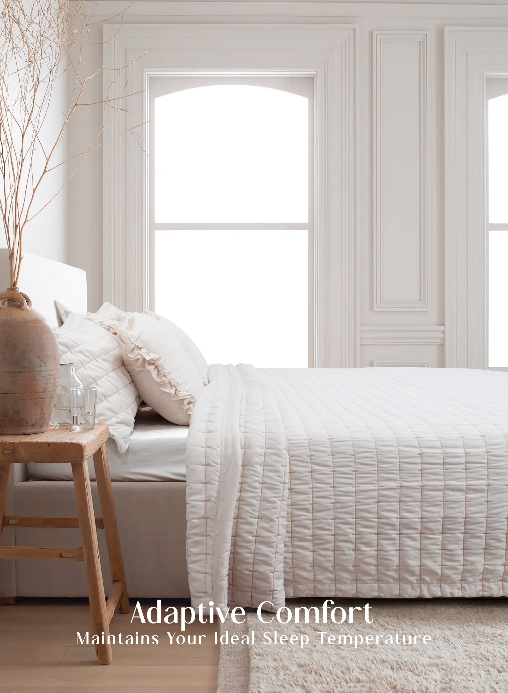Home Crayons CloudTouch™ Comforter Set | All-Season | 33% Oversized | Includes 2 Pillow Covers & 2 Cushion Covers | Morning Glory