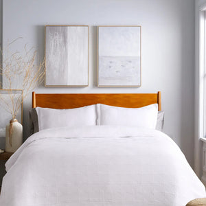 Cambric Pure Cotton AC Blanket With 2 Pillow Covers | California King Size | White