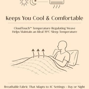 Home Crayons CloudTouch™ 5-Piece AC Comforter Set | 33% Oversized | Includes 2 Pillow & 2 Cushion Covers | Smoked Coffee