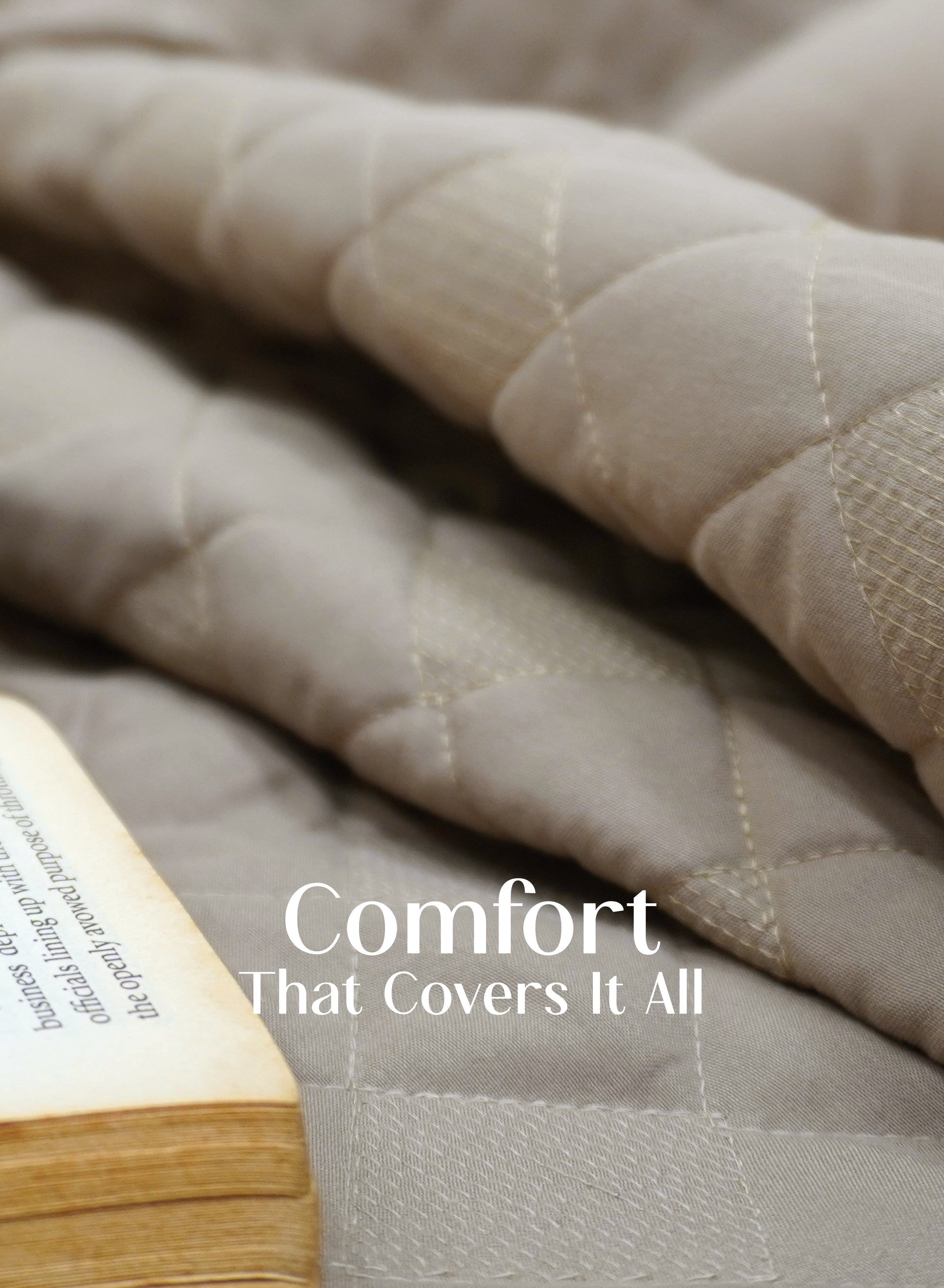 Home Crayons CloudTouch™ AC Comforter Set | 33% Oversized | Includes 2 Pillow Covers & 2 Cushion Covers | Oatmeal