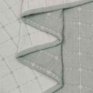 Mac Pure Cotton Quilted AC Blanket With 2 Pillow Covers | California King Size | Sage Green