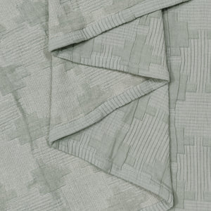 Cambric Pure Cotton AC Blanket With 2 Pillow Covers | California King Size | Sage Green