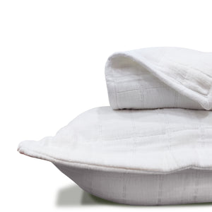 Mac Pure Cotton Quilted AC Blanket With 2 Pillow Covers | California King Size | White