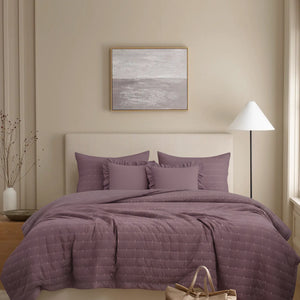 Home Crayons CloudTouch™ Comforter Set | All-Season | 33% Oversized | Includes 2 Pillow Covers & 2 Cushion Covers | Mulberry