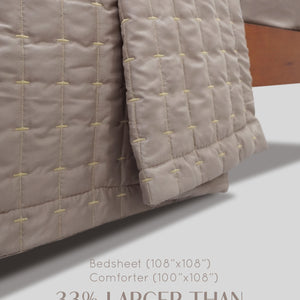 Home Crayons CloudTouch™ 8-Piece Bedding Set | Complete Bedroom Makeover in One Set | Latte Crème