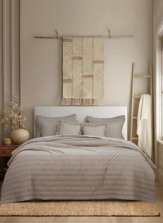 Home Crayons CloudTouch™ 8-Piece Bedding Set | Complete Bedroom Makeover in One Set | Latte Crème