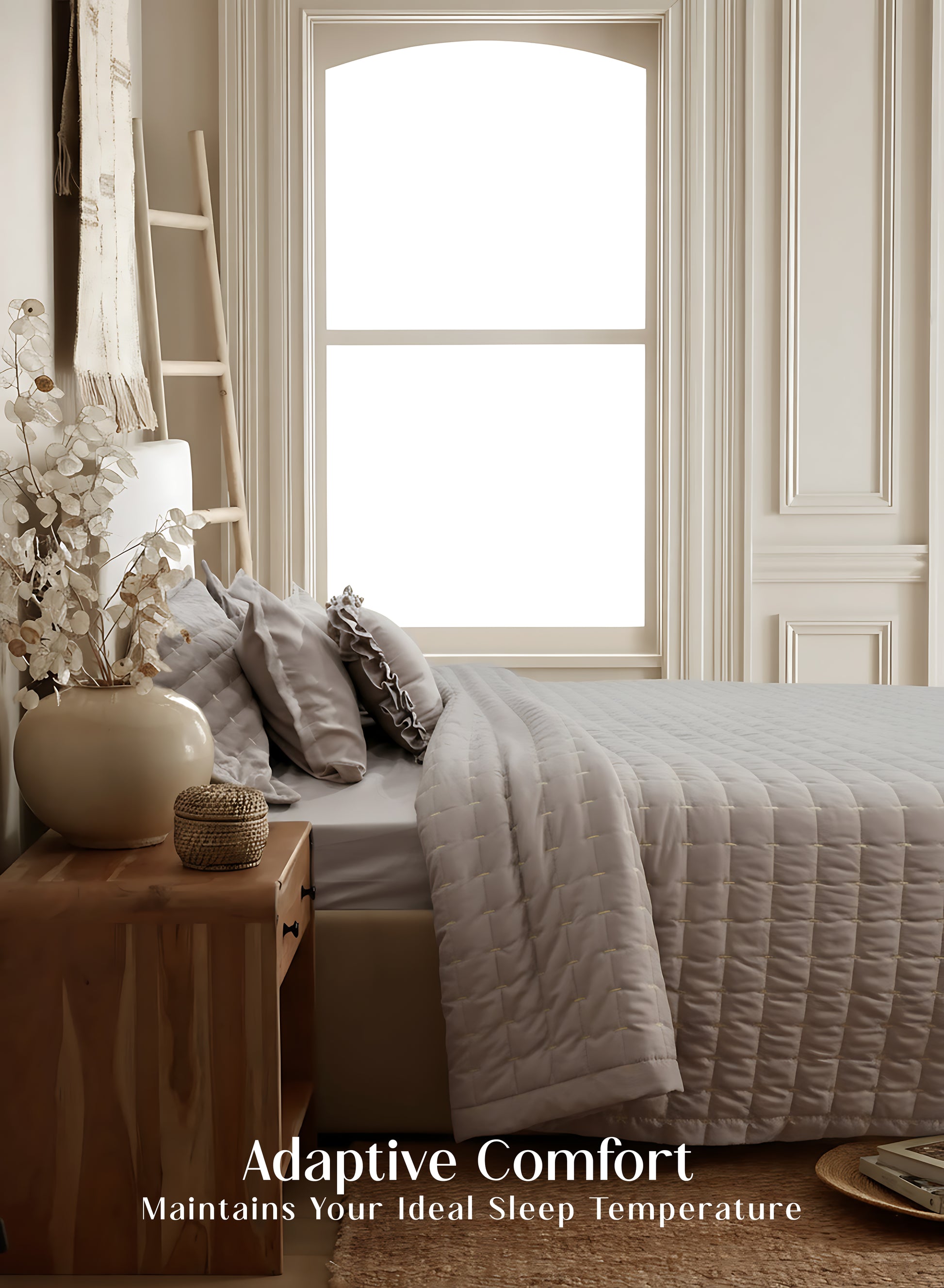 Home Crayons CloudTouch™ 8-Piece Bedding Set | Complete Bedroom Makeover in One Set | Latte Crème