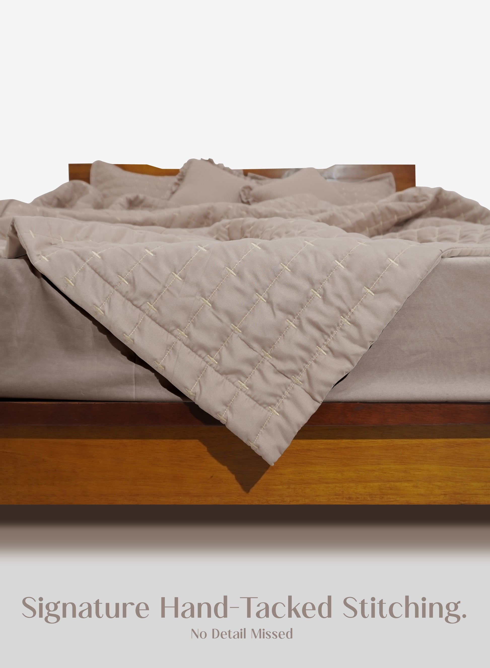 Home Crayons CloudTouch™ 8-Piece Bedding Set | Complete Bedroom Makeover in One Set | Latte Crème