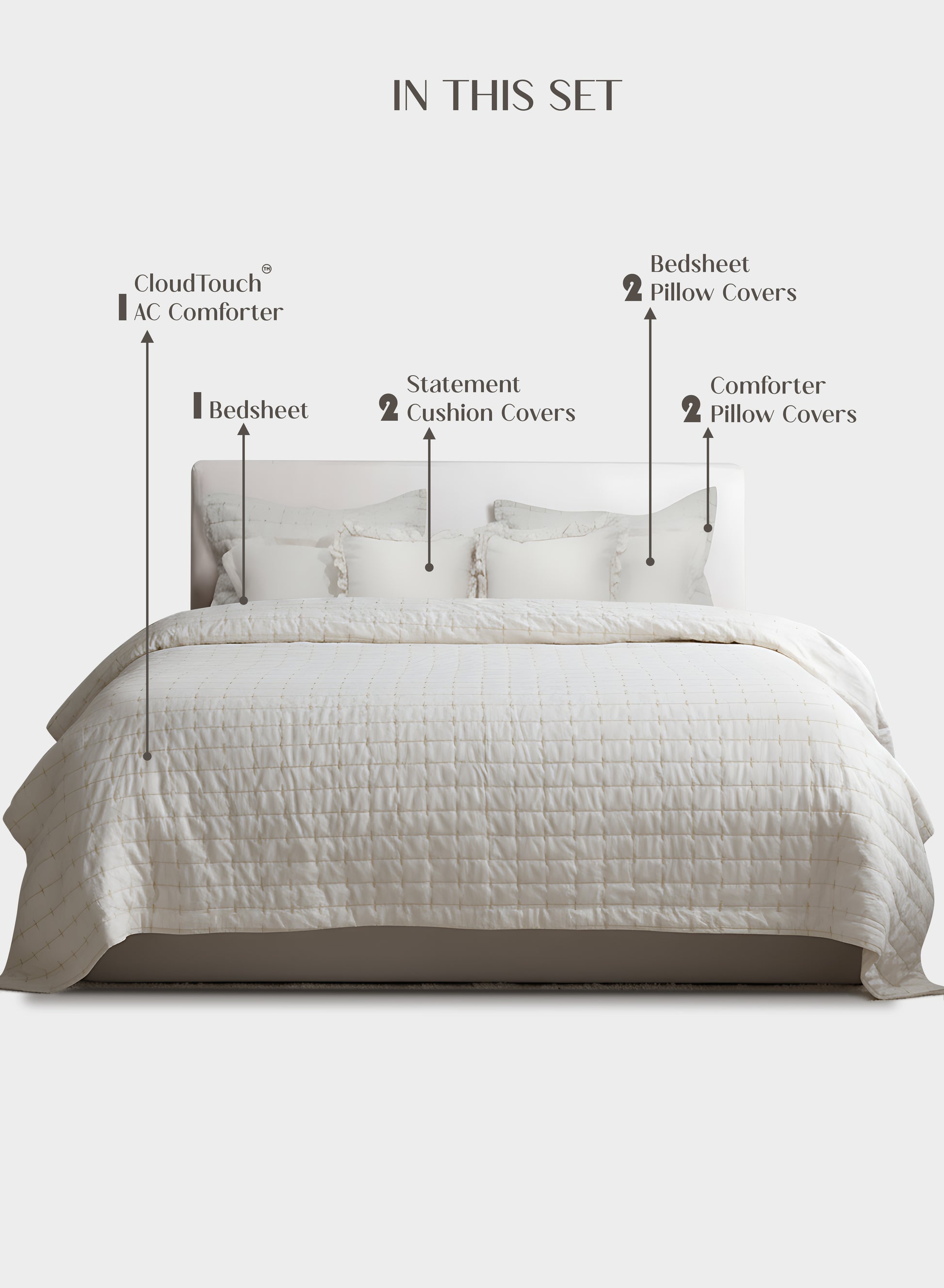 Home Crayons CloudTouch™ 8-Piece Bedding Set | Complete Bedroom Makeover in One Set | Morning Glory