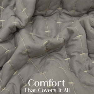 Home Crayons CloudTouch™ Comforter Set | All-Season | 33% Oversized | Includes 2 Pillow Covers & 2 Cushion Covers | Smoked Coffee