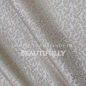 Eudora Jacquard Room Darkening Curtains | European Jacquard Weave | Tan | Set of 2 | Fully Customizable