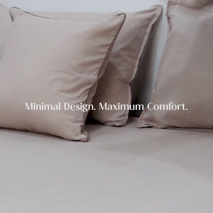 Home Crayons LuxeFit™ Fitted Bedsheet Set | Perfect Fit for Queen & King Mattresses | Ivory Beige