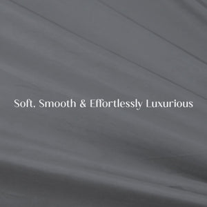 Home Crayons LuxeSoft™ Double Bedsheet Set | Oversized King | Includes 2 Pillow Covers & 2 Cushion Covers | Pebble Gray