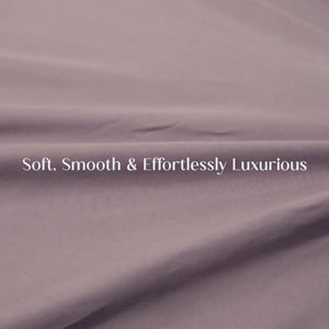 Home Crayons LuxeSoft™ Double Bedsheet Set | Oversized King | Includes 2 Pillow Covers & 2 Cushion Covers | Mulberry