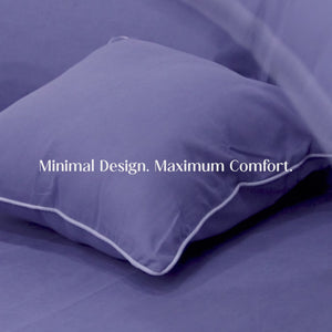 Home Crayons LuxeFit™ Fitted Bedsheet Set | Perfect Fit for Queen & King Mattresses | Persian Indigo