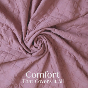 Home Crayons CloudTouch™ Comforter Set | All-Season | 33% Oversized | Includes 2 Pillow Covers & 2 Cushion Covers | Flamingo