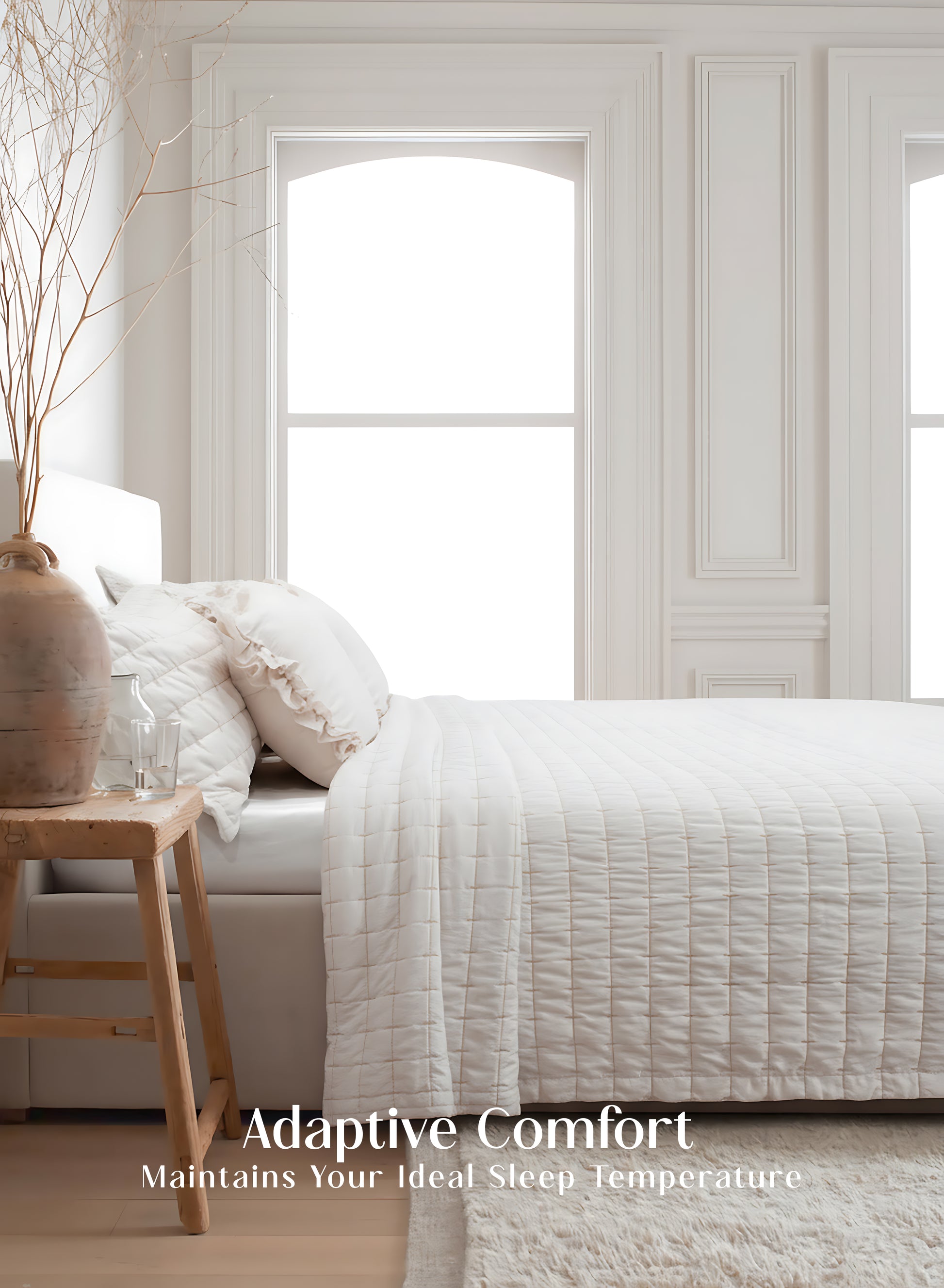 Home Crayons CloudTouch™ Comforter Set | All-Season | 33% Oversized | Includes 2 Pillow Covers & 2 Cushion Covers | Morning Glory