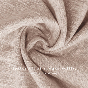 Amore Plain Cotton Blackout Curtains | Modern Elegance & Total Light Block | Beige | Set of 2 | Fully Customizable
