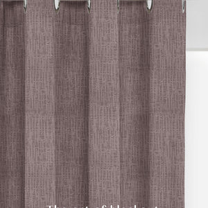 Elora Textured Blackout Curtains | Minimal Design & Total Light Block | Taupe Brown | Set of 2 | Fully Customizable