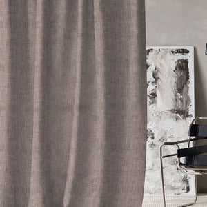 Elwana Jacquard Room Darkening Curtains | Brown | Set of 2 (Pattern 2)