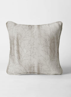 Farella Jacquard Cushion Cover | Chrome White (Pattern 3)