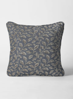 Flavia Jacquard Cushion Cover | Comet Blue (Pattern 3)