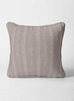 Lyon Cotton Cushion Cover | Taupe Gray (Pattern 2)