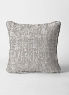 Lyon Cotton Cushion Cover | Taupe Gray (Pattern 4)
