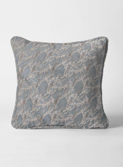 Flavia Jacquard Cushion Cover | Sea Green (Pattern 5)