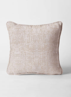 Lyon Cotton Cushion Cover | Beige (Pattern 4)